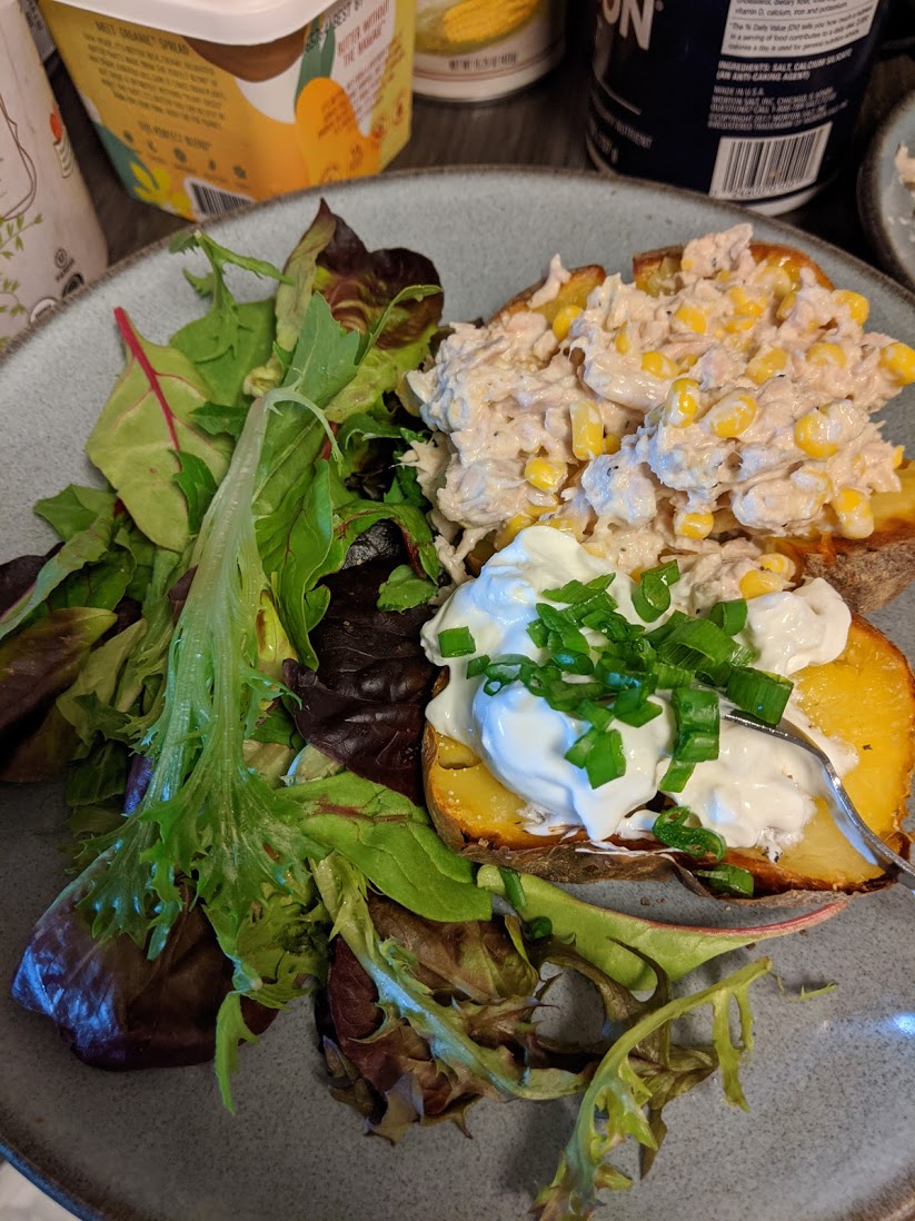 Recipe Jacket Potato with Tuna Mayo & Sweetcorn Bobbieness