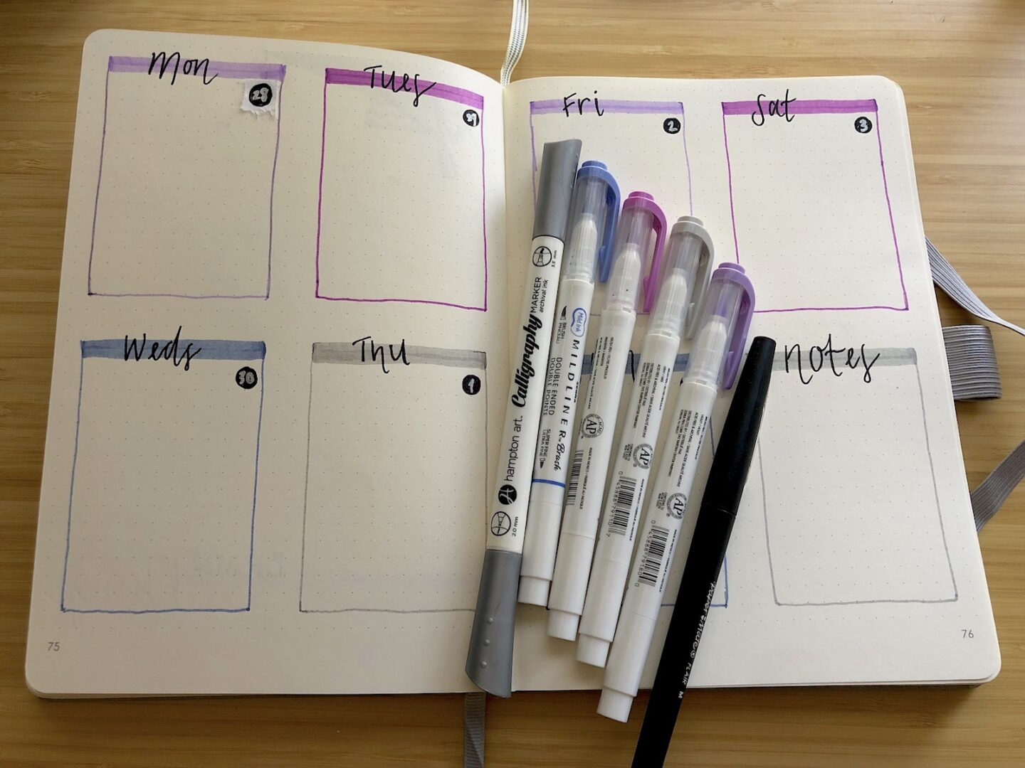 July Bullet Journal Set Up Using the Canvo Bullet Journal – Layle