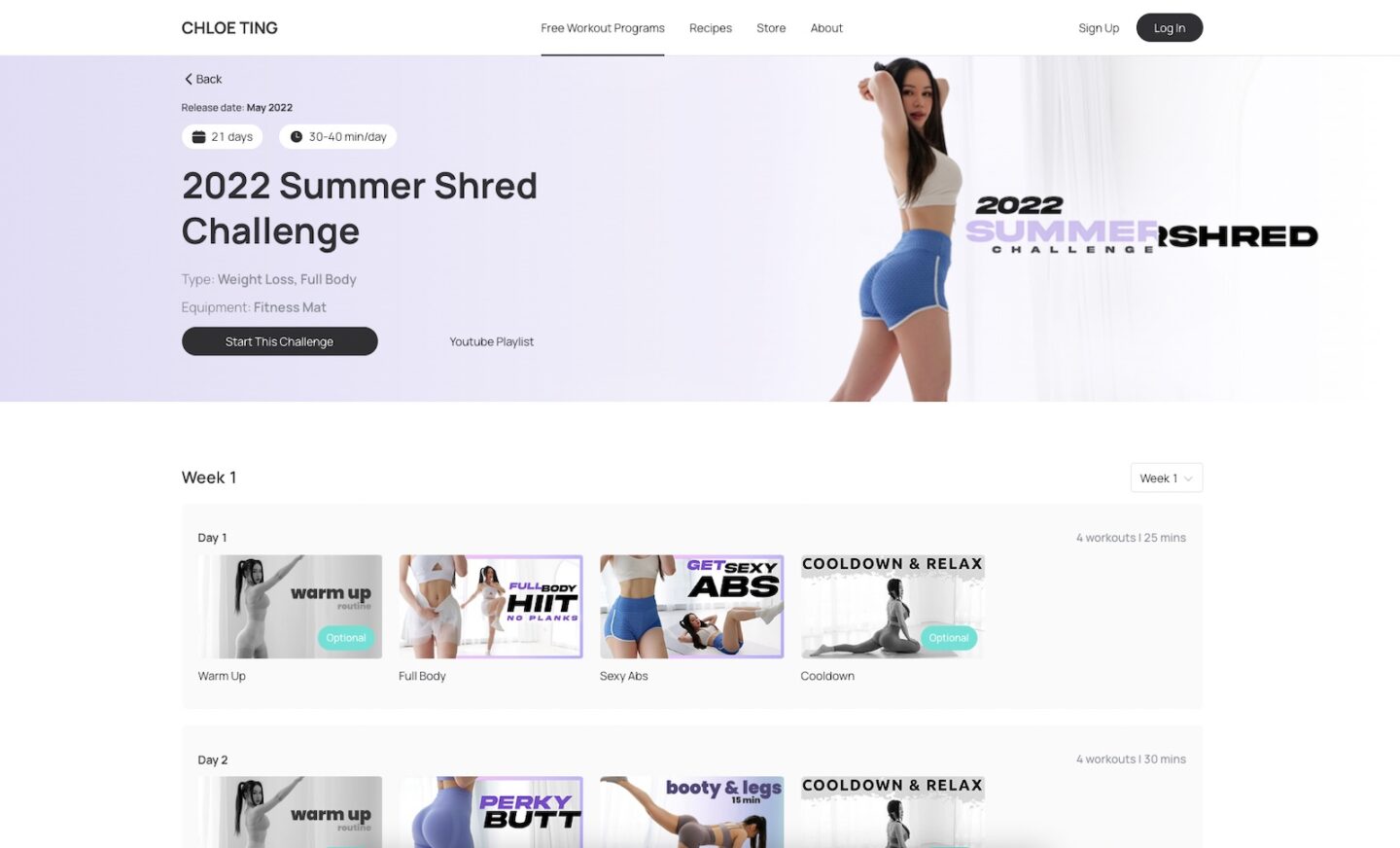 30 day summer online shred